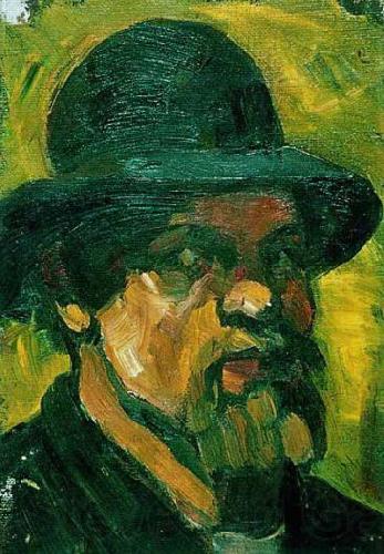 Theo van Doesburg Self-portrait wit hat.